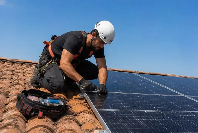 Maintenance et monitoring de panneaux solaires à Maillé